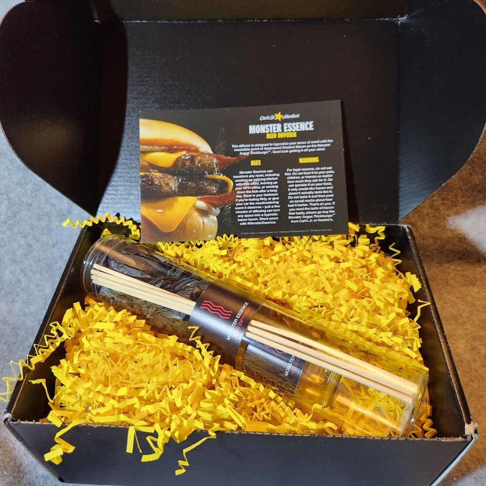 Carl's Jr/Hardee's Monster Angus Thick Bacon Burger Essence Diffuser New In Box